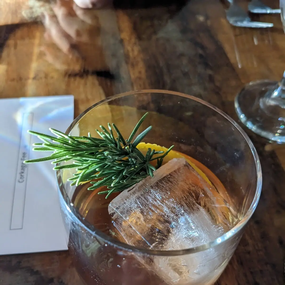 Smoked Rosemary Maple Old Fashioned