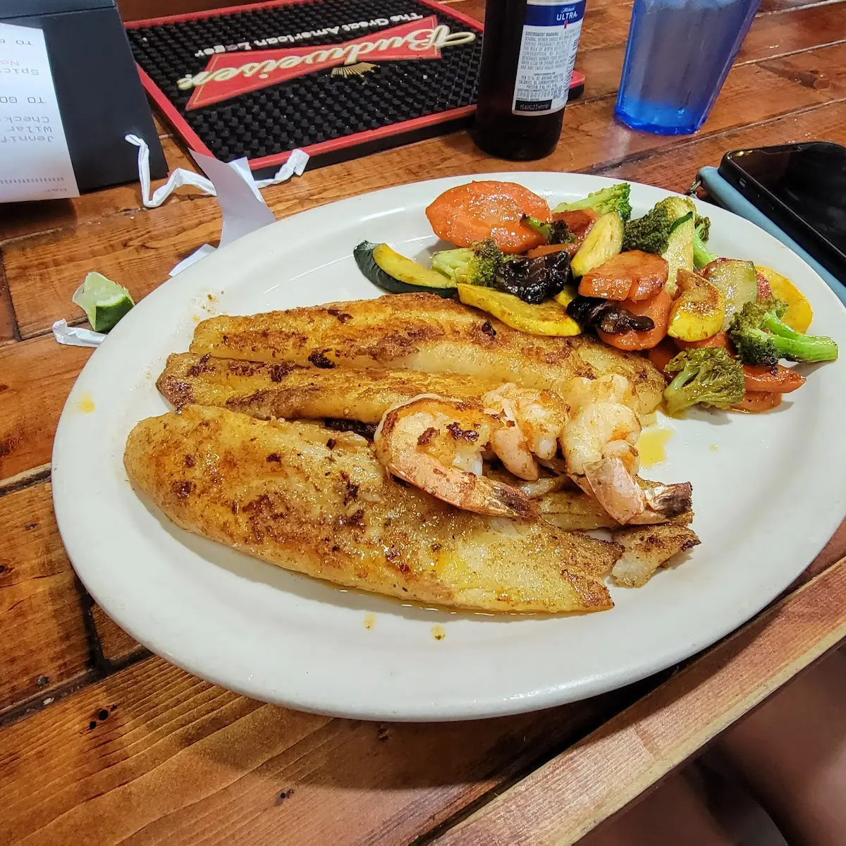 Grilled Fish and Shrimp