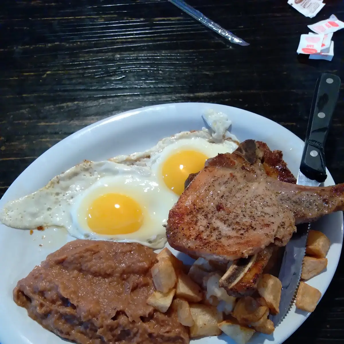 Pork Chop Breakfast Plate