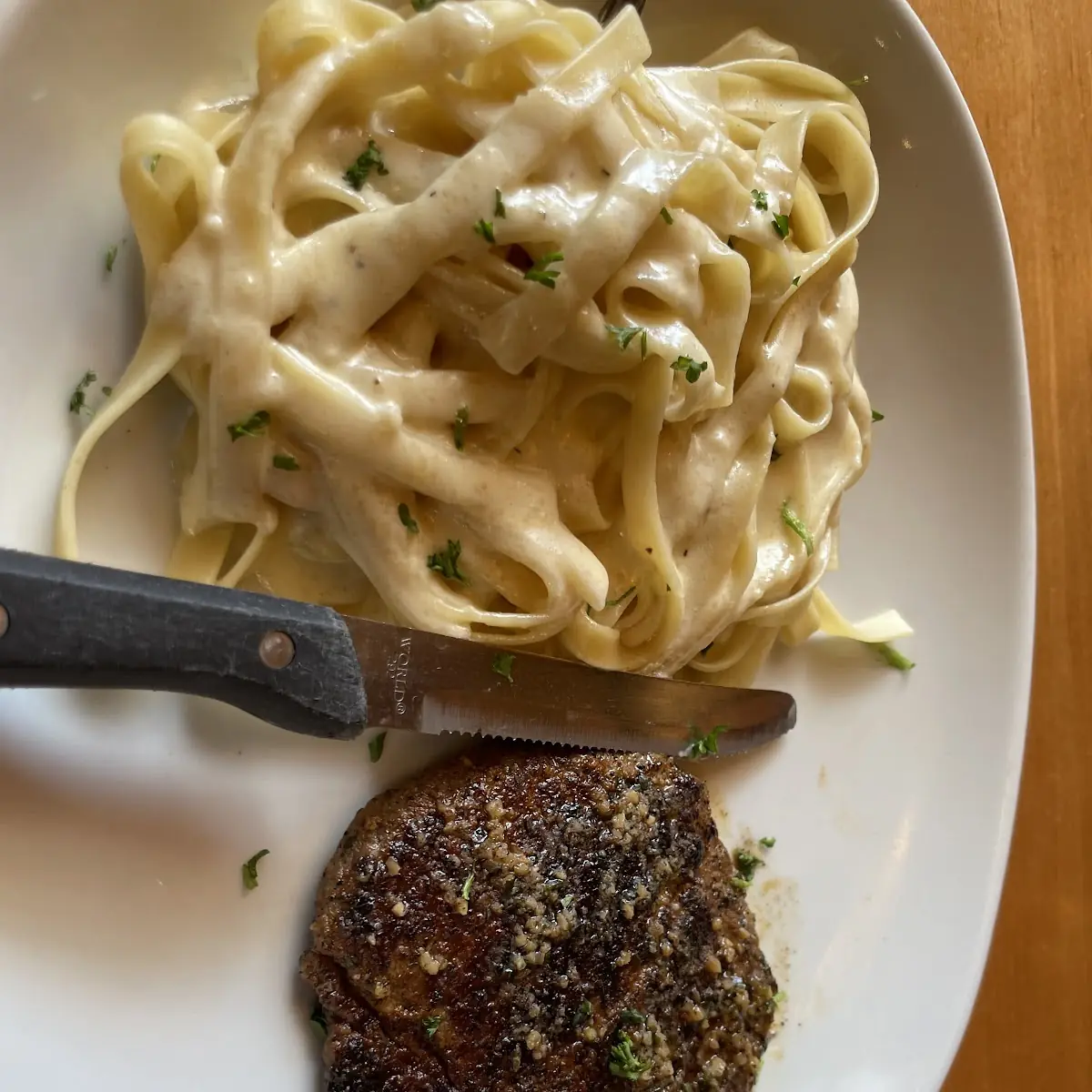 Steak Gorgonzola Alfredo