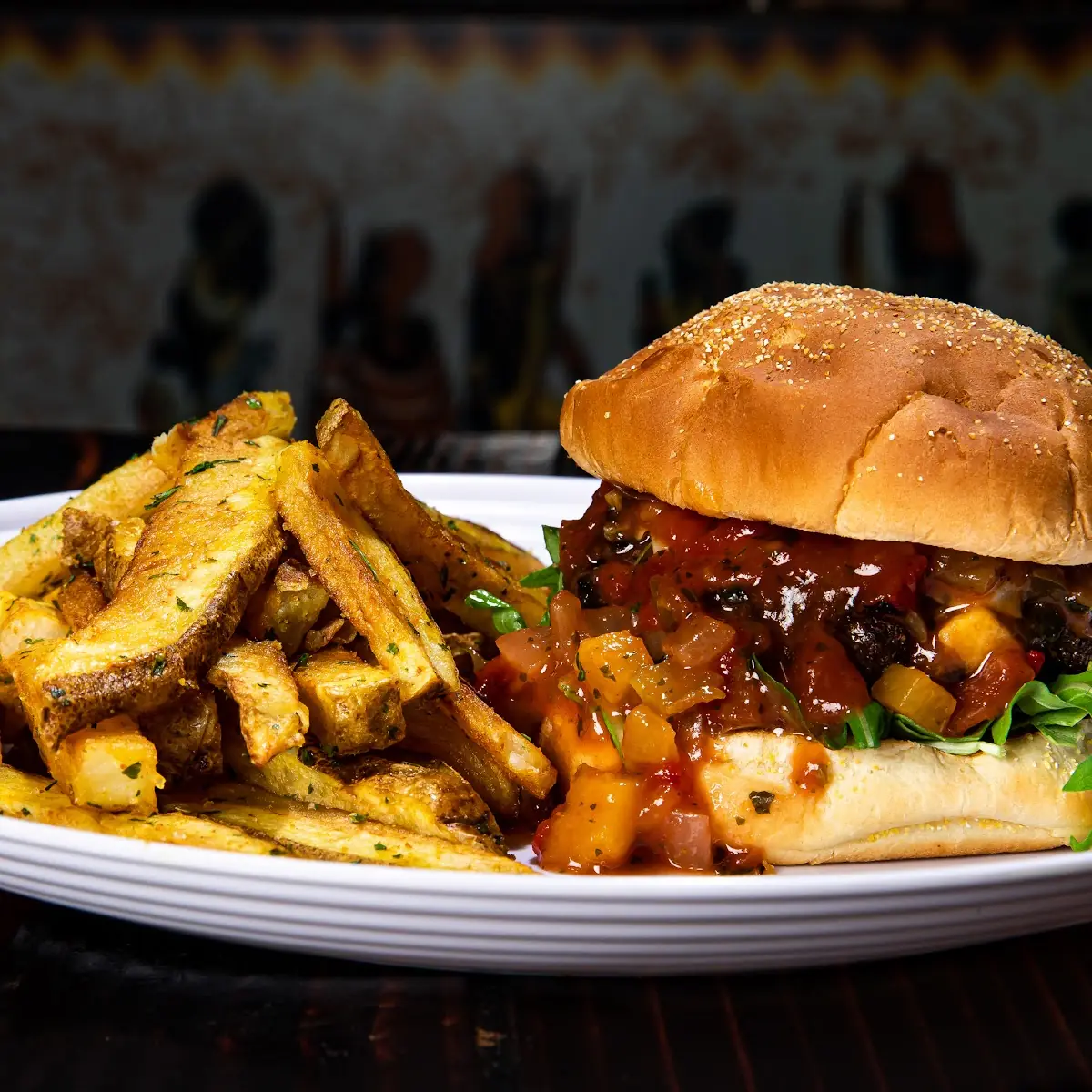 Moroccan Lamb Burger