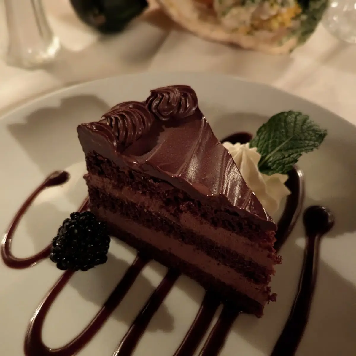 Chocolate Godiva Cake Slice