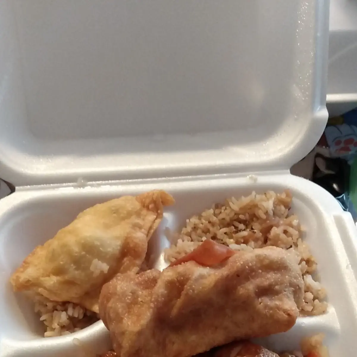 Sweet and Sour Chicken Crab Rangoon Egg Roll