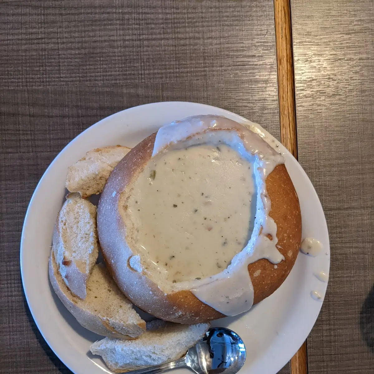 Clam Chowder Breadbowl