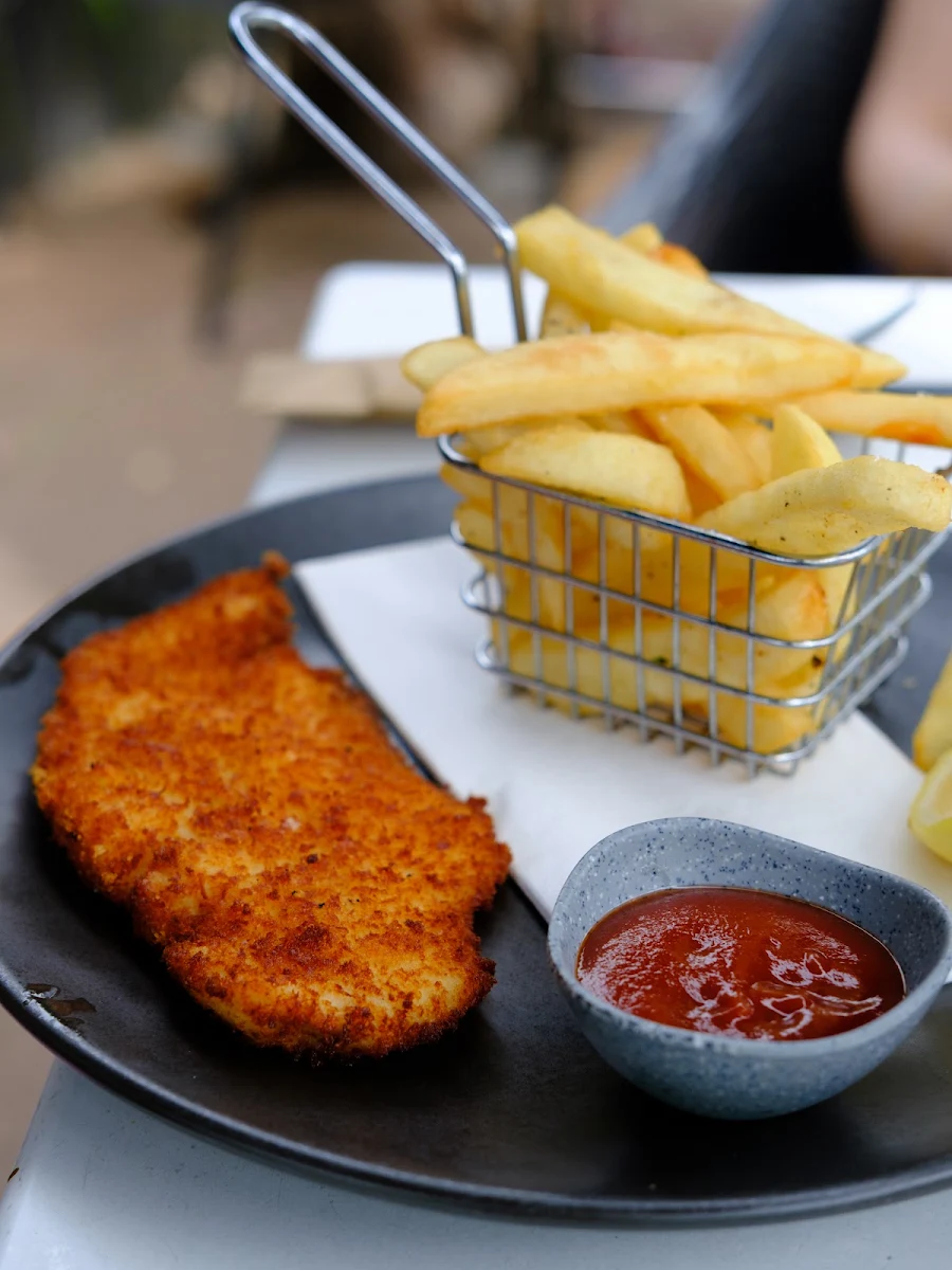 Kids Chicken Schnitzel and Chips