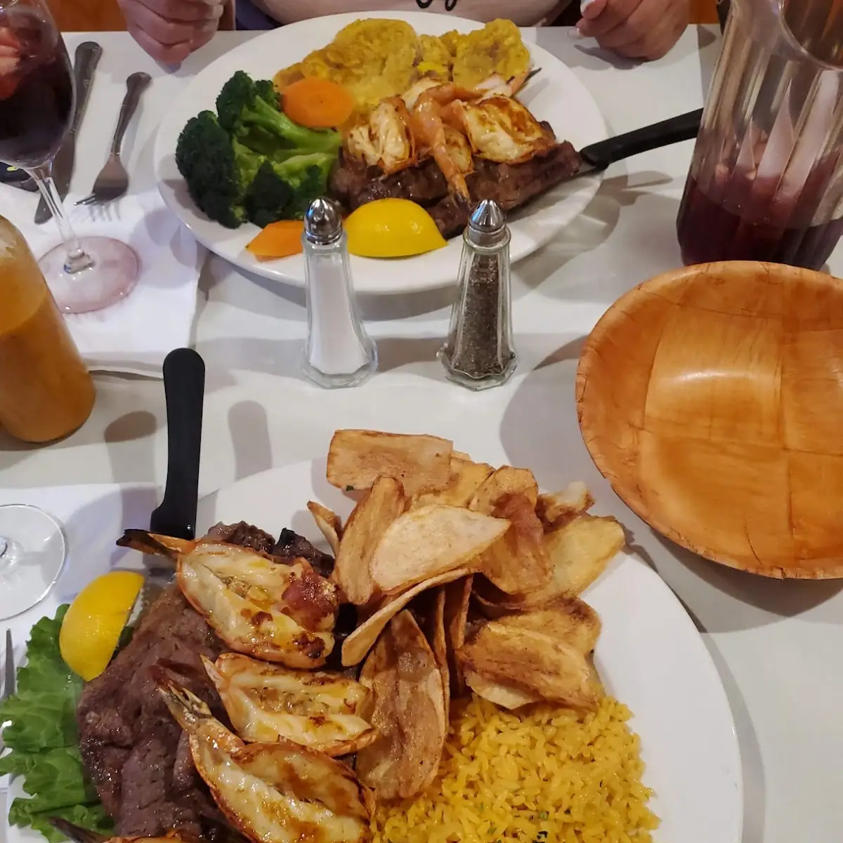 Steak with Shrimp on Top