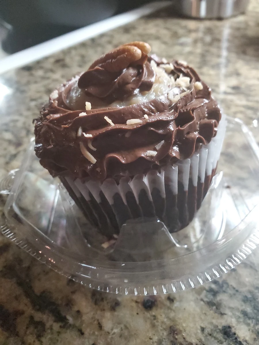 German Chocolate Cupcake