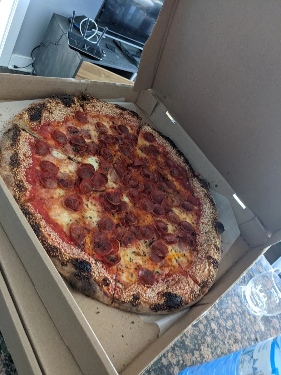Pepperoni Pizza Where's the Pepperoni, North of Brooklyn Pizzeria