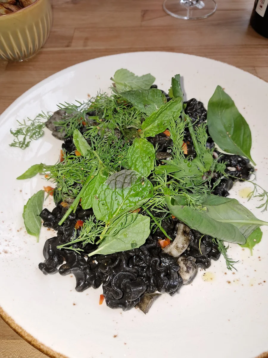 Squid Ink Pasta with Octopus, Patch Kitchen & Garden