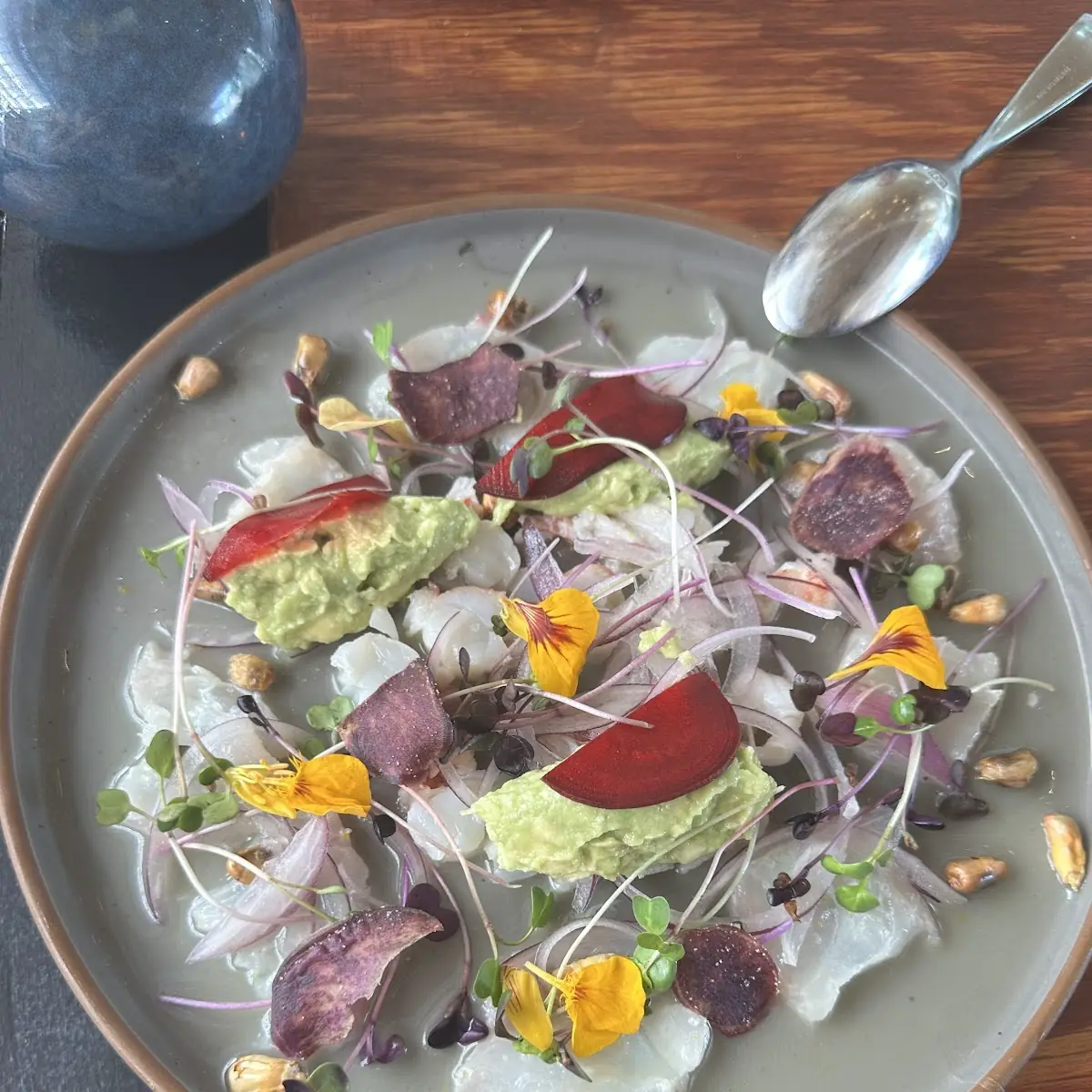 Fresh Ceviche with Avocado and Onions