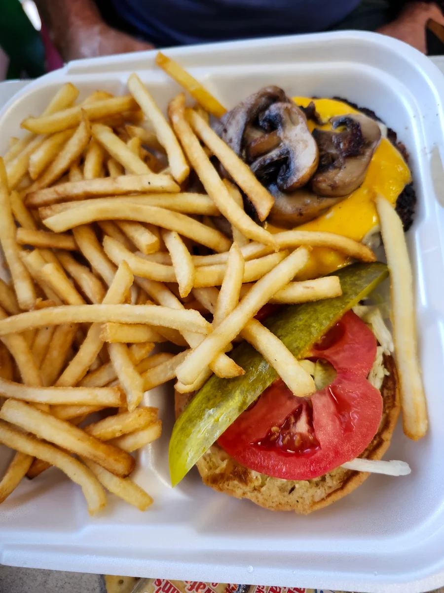 Mushroom Swiss Burger