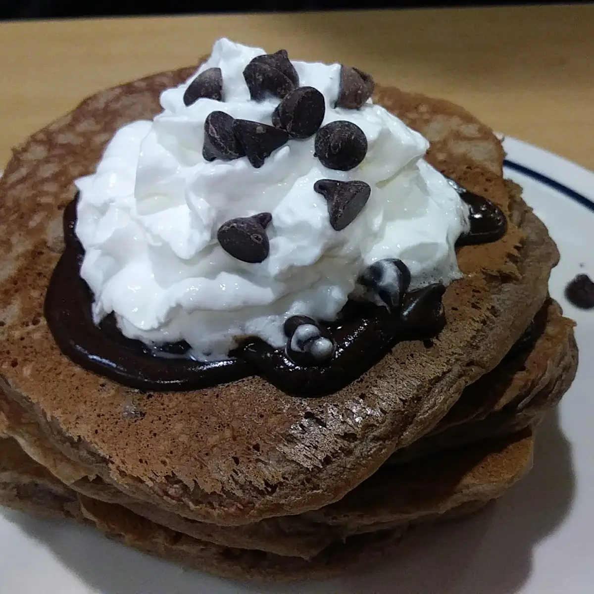 Belgian Dark Chocolate Mouse Pancakes