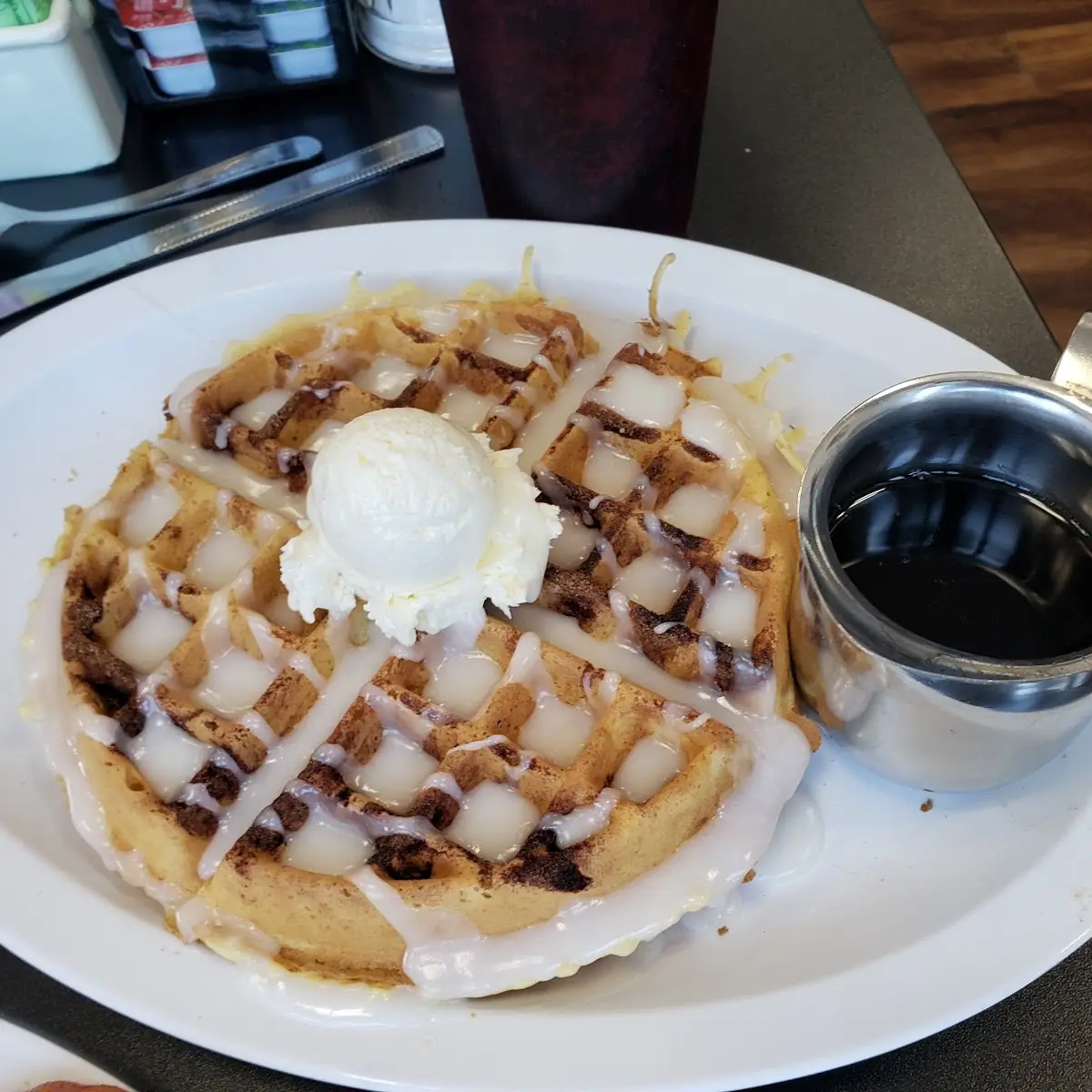Cinnamon Roll Waffle