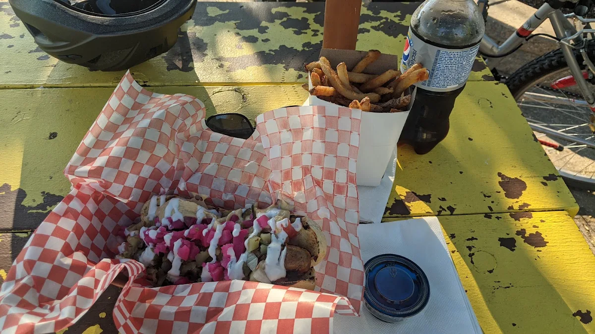 Chicken Shawarma Sausage with Fries & Drink