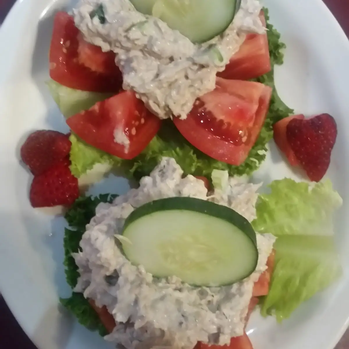 Tomato Stuffed with Chicken Salad