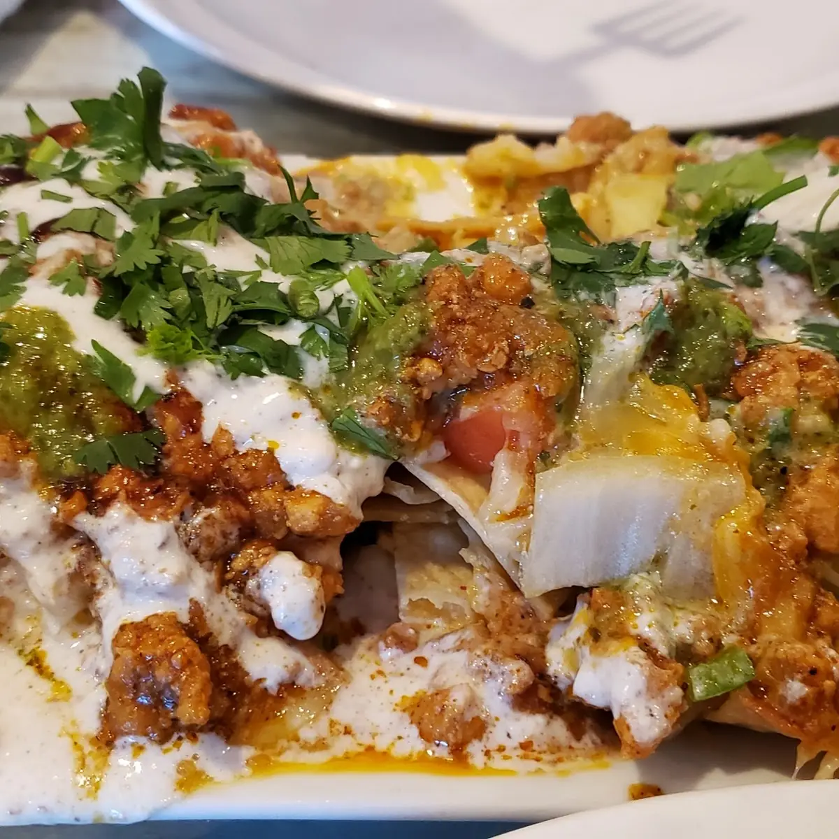 Veg Samosa Chat