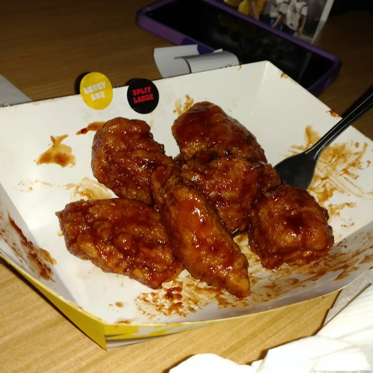 Honey BBQ Boneless Wings