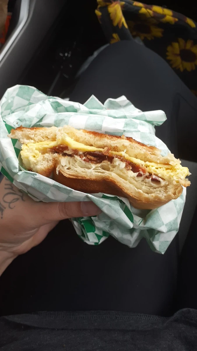 Bacon Egg and Cheese Croissant Sandwich