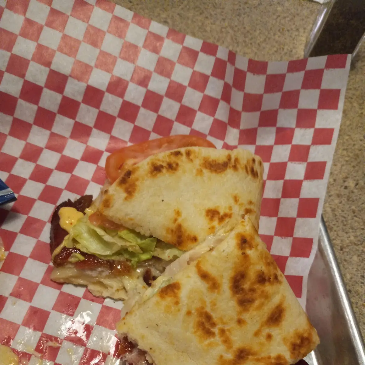 Turkey & Bacon on Flatbread