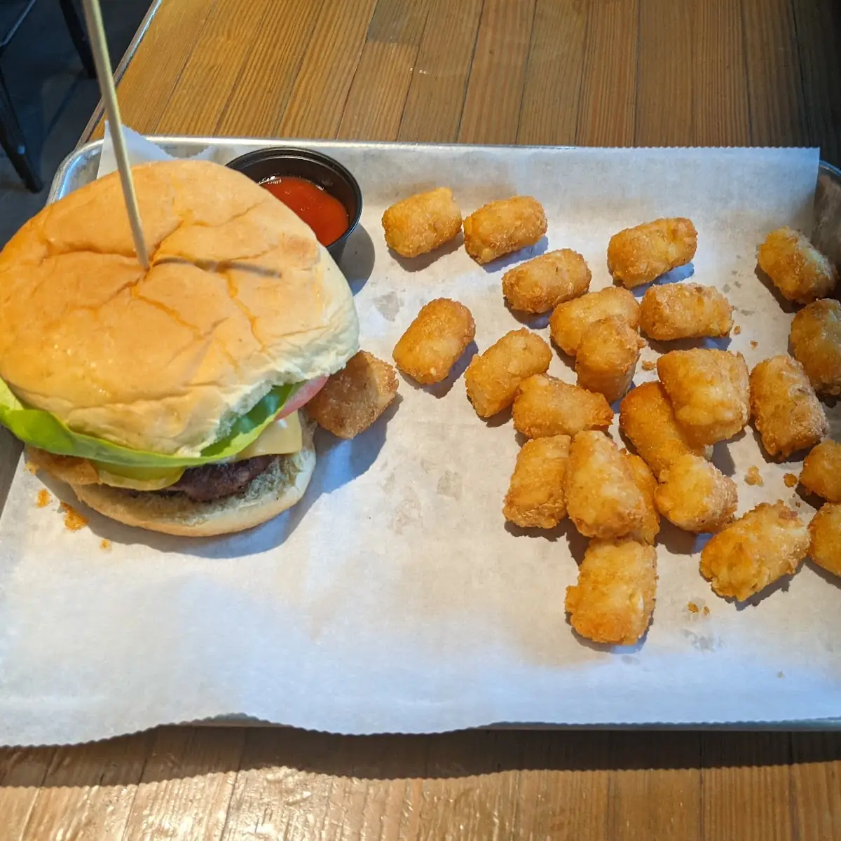 Burger and Tots