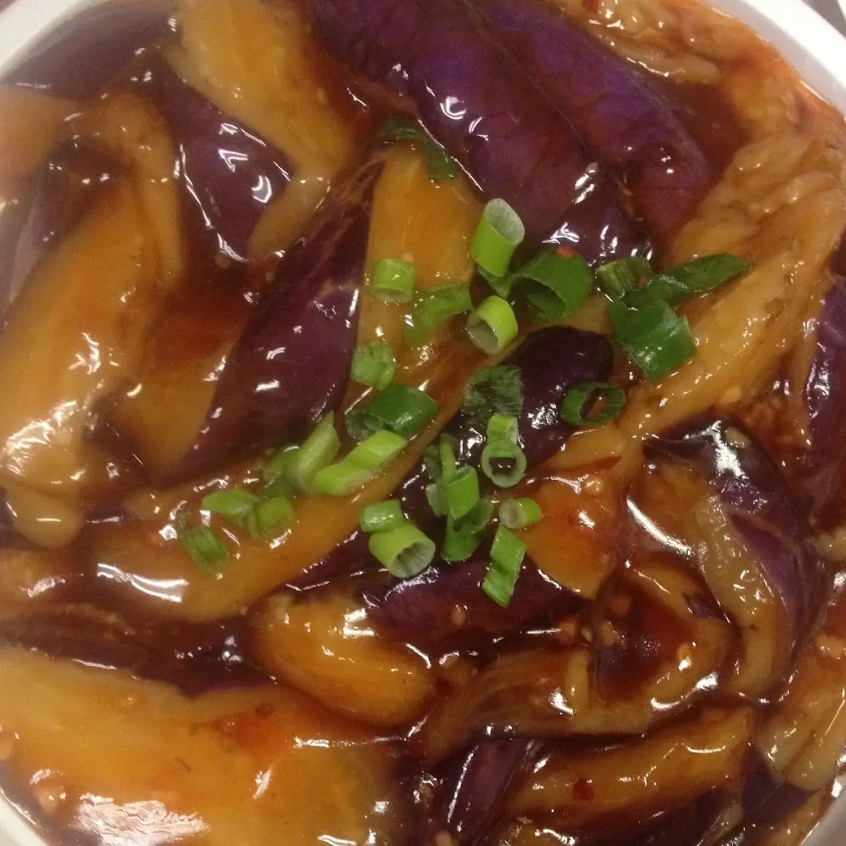 Eggplant with Garlic Sauce Diet Dish