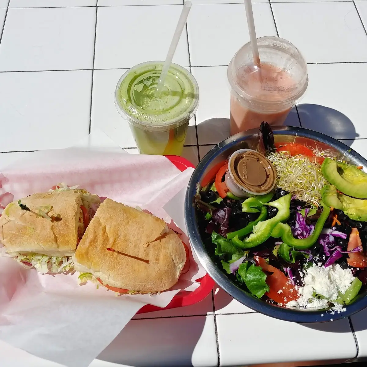 Sandwich and Salad