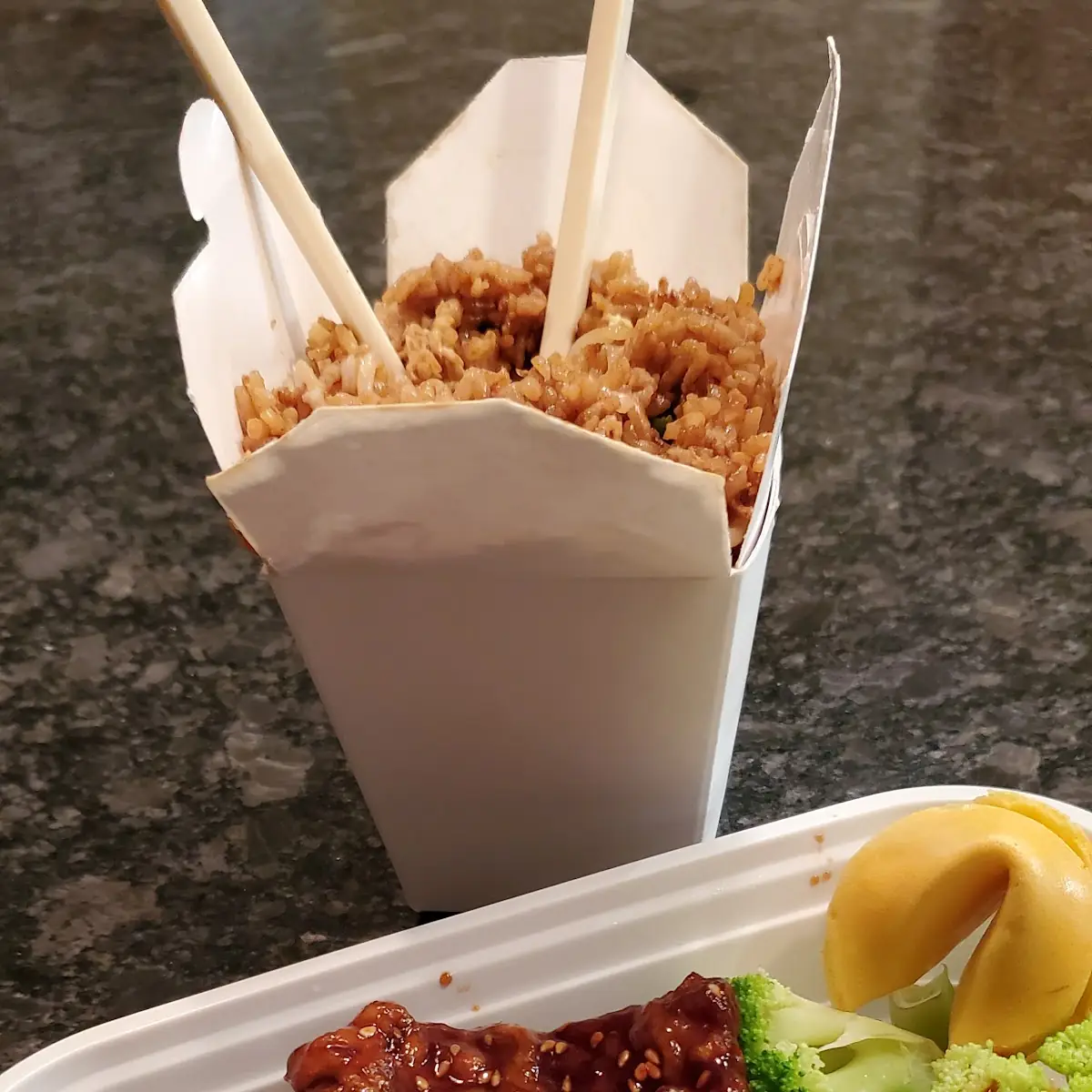 Sesame Beef with Fried Rice
