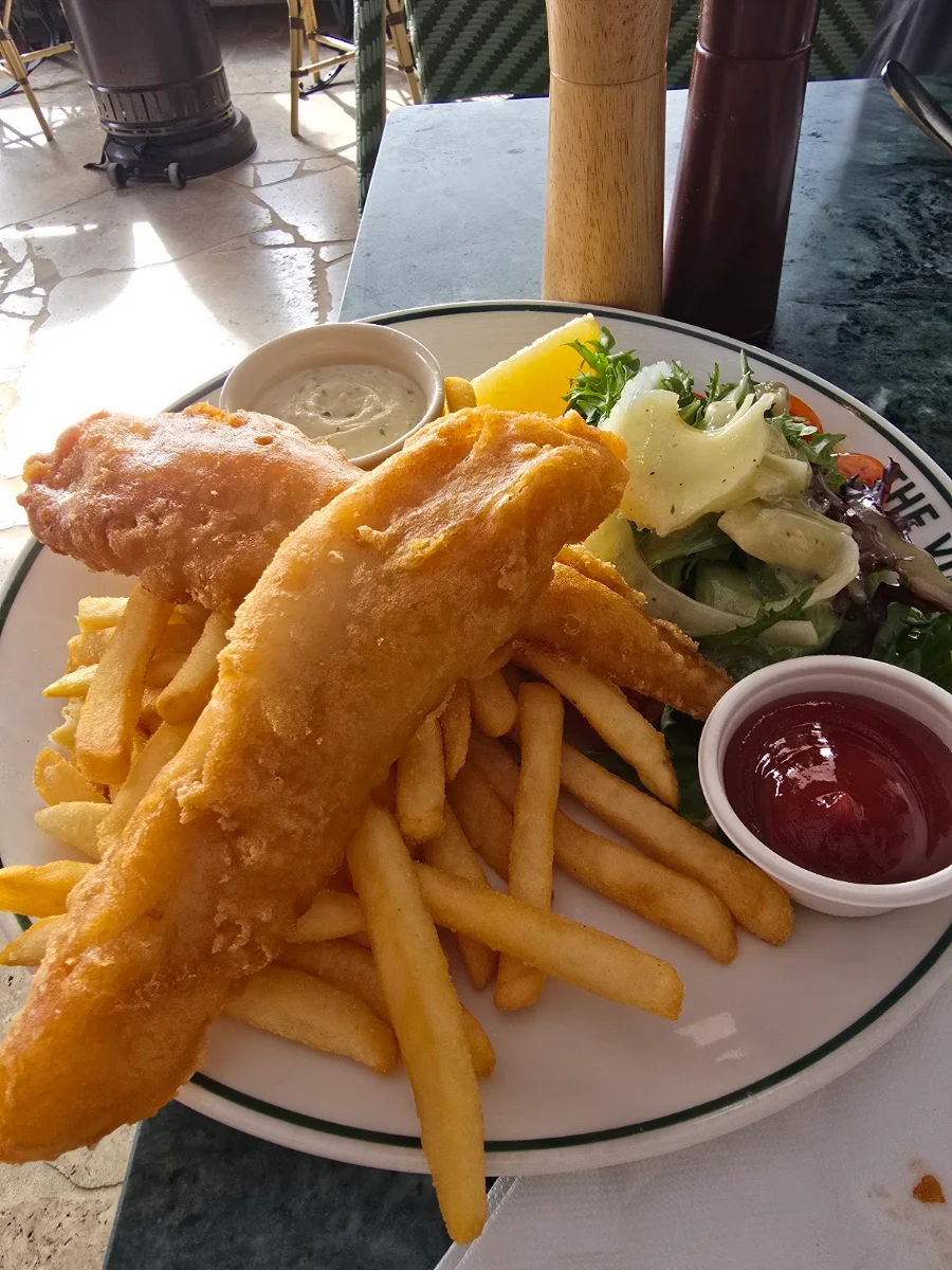 Beer Battered Fish w Chips & Tartare, The Vineyard - Sydney