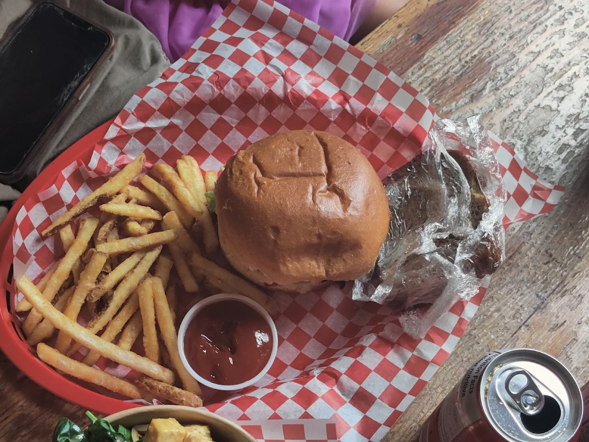 Chicken Burger and Fries, The Siding Café