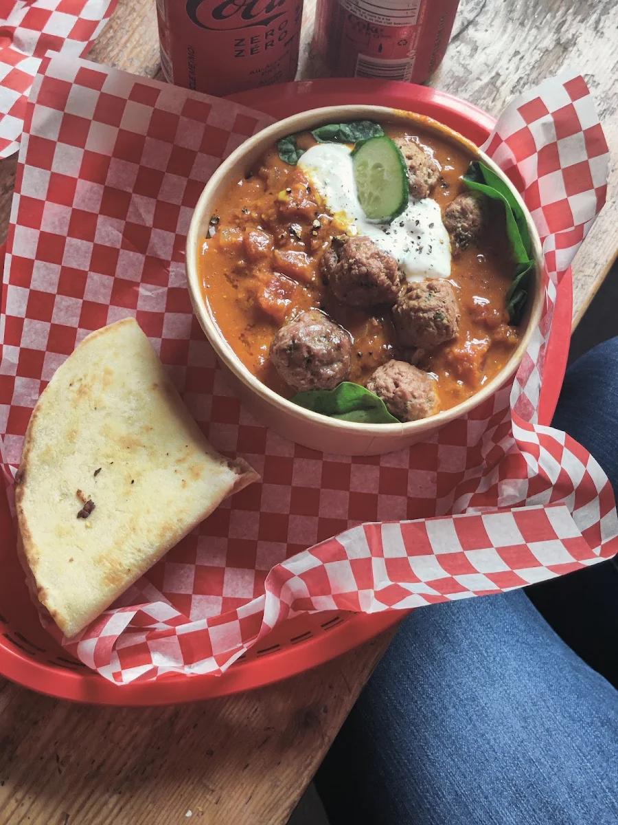 Meatball Curry Bowl, The Siding Café