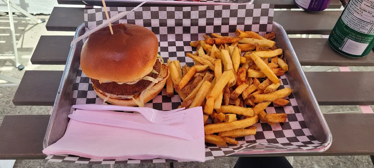 Portobello Mushroom Burger, Top Gun Burger
