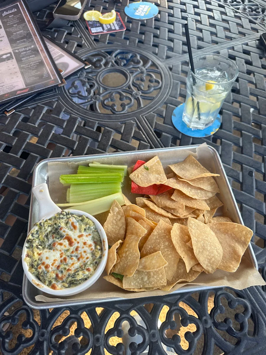 Spinach Artichoke Dip and Chips