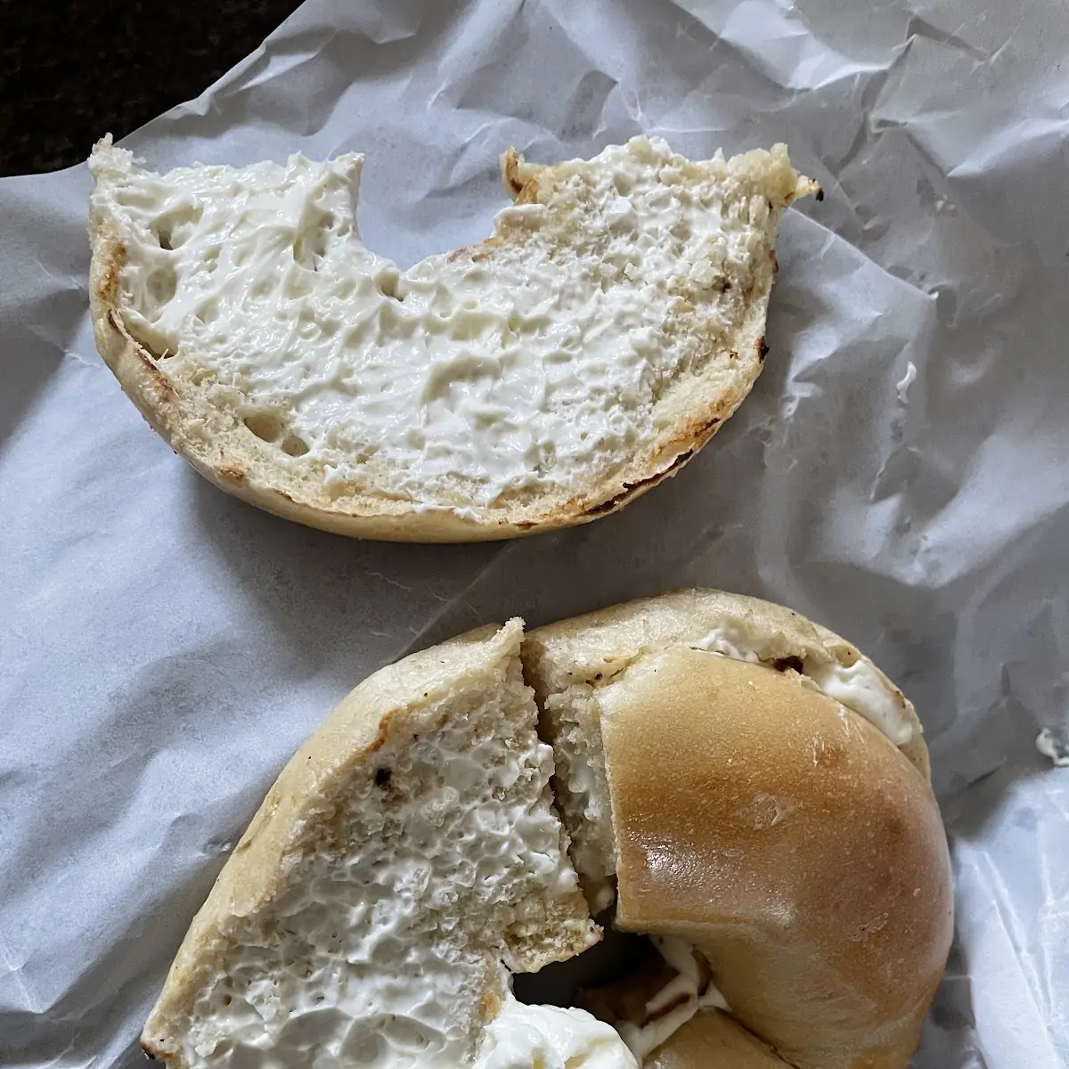 Plain Bagel with Cream Cheese