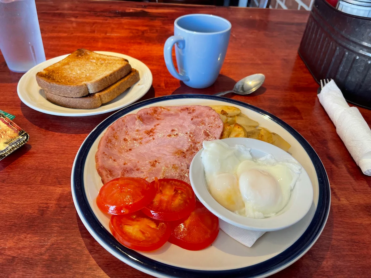Poached Eggs and Ham