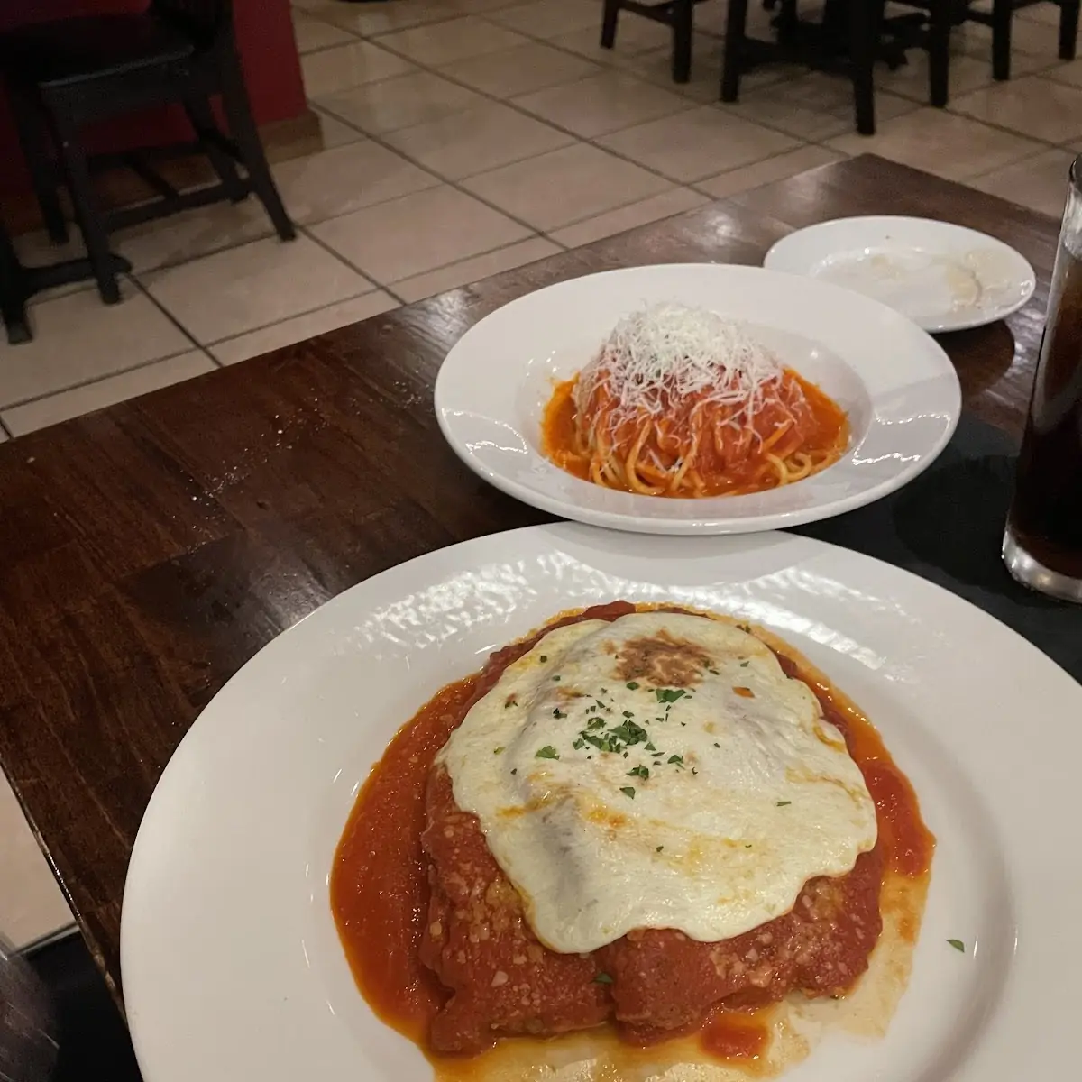 Spaghetti & Meatballs Parmigiana