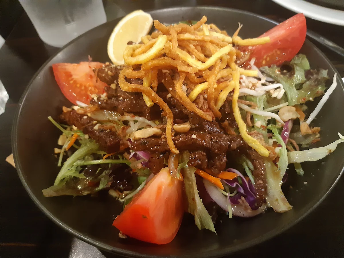 Thai Beef Salad, Blue Cattle Dog Hotel