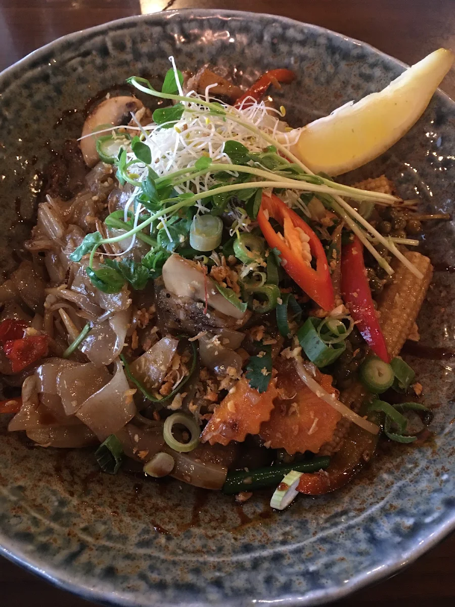 Drunken Noodle w Beef, SEASIDE Kitchen & Bar Burleigh heads