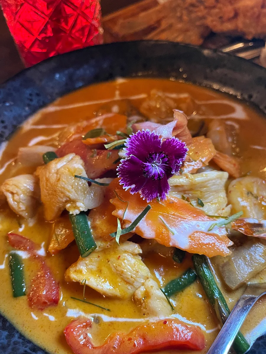 Panang Curry, SEASIDE Kitchen & Bar Burleigh heads