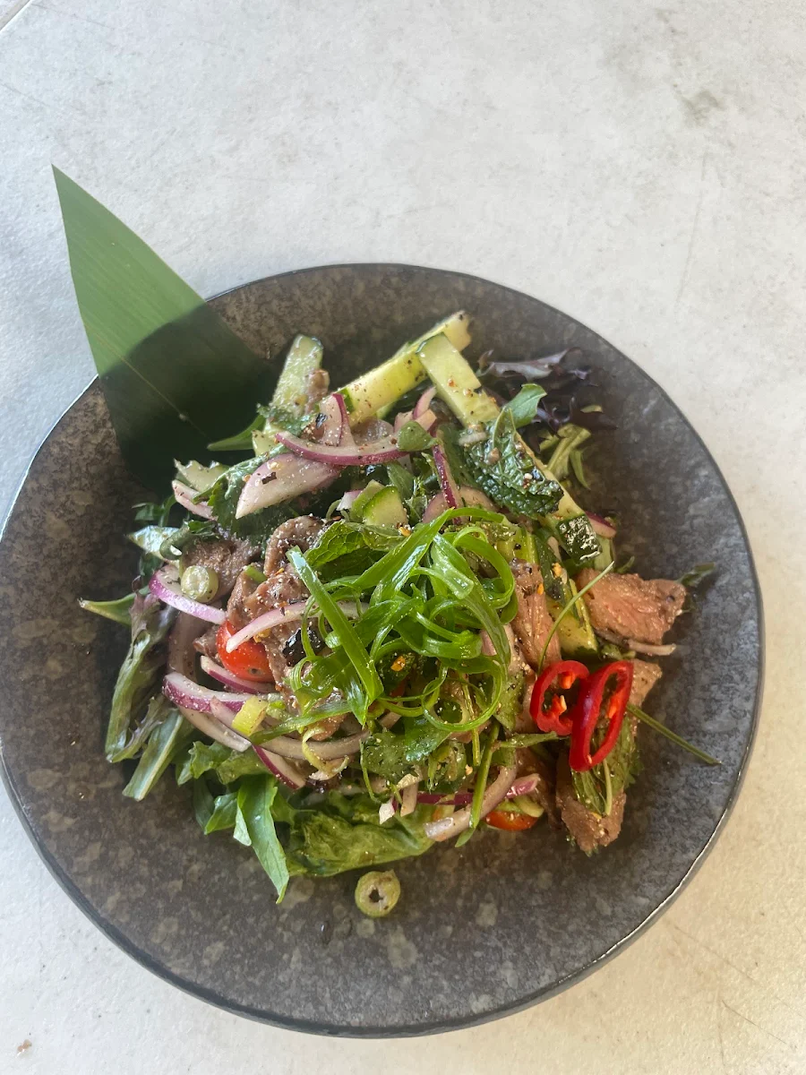 Thai Beef Salad, SEASIDE Kitchen & Bar Burleigh heads