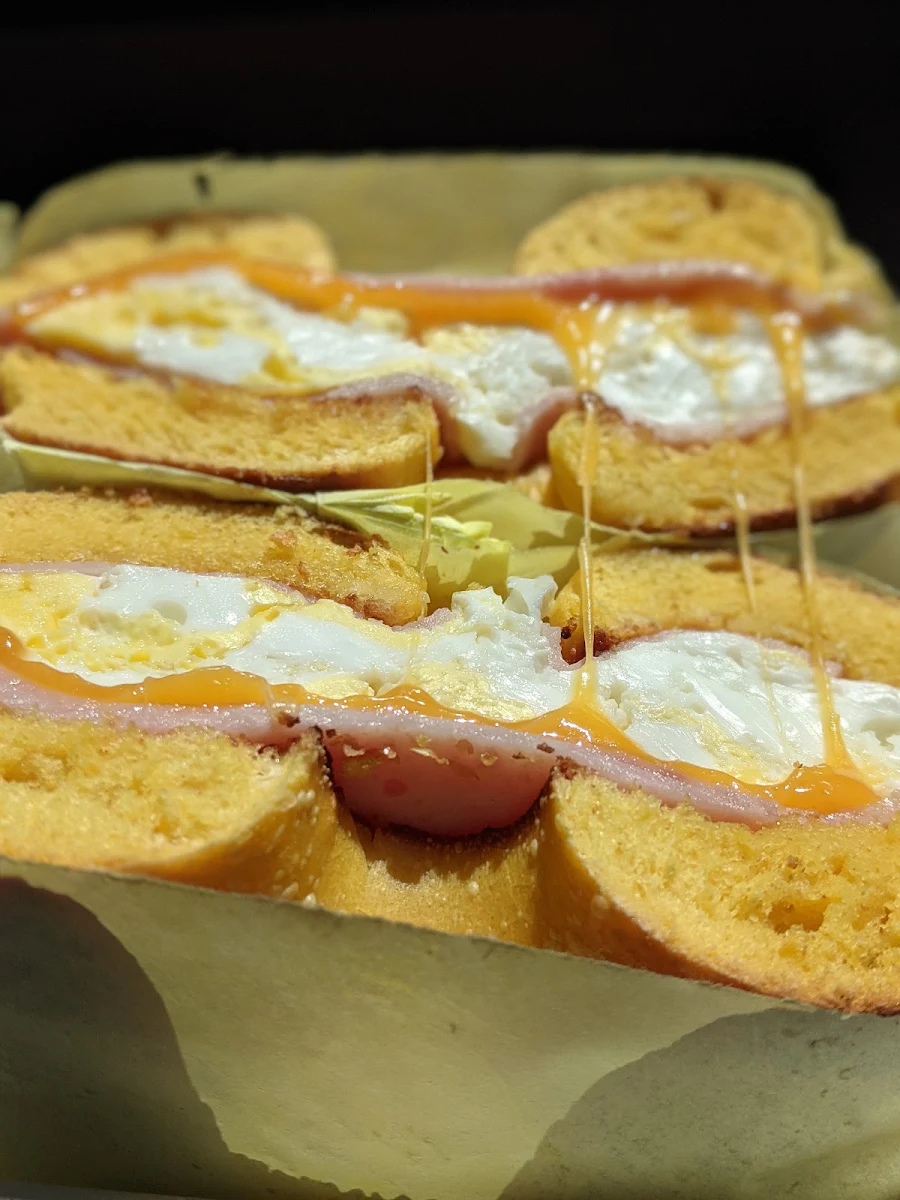 Ham Egg and Cheese Bagel
