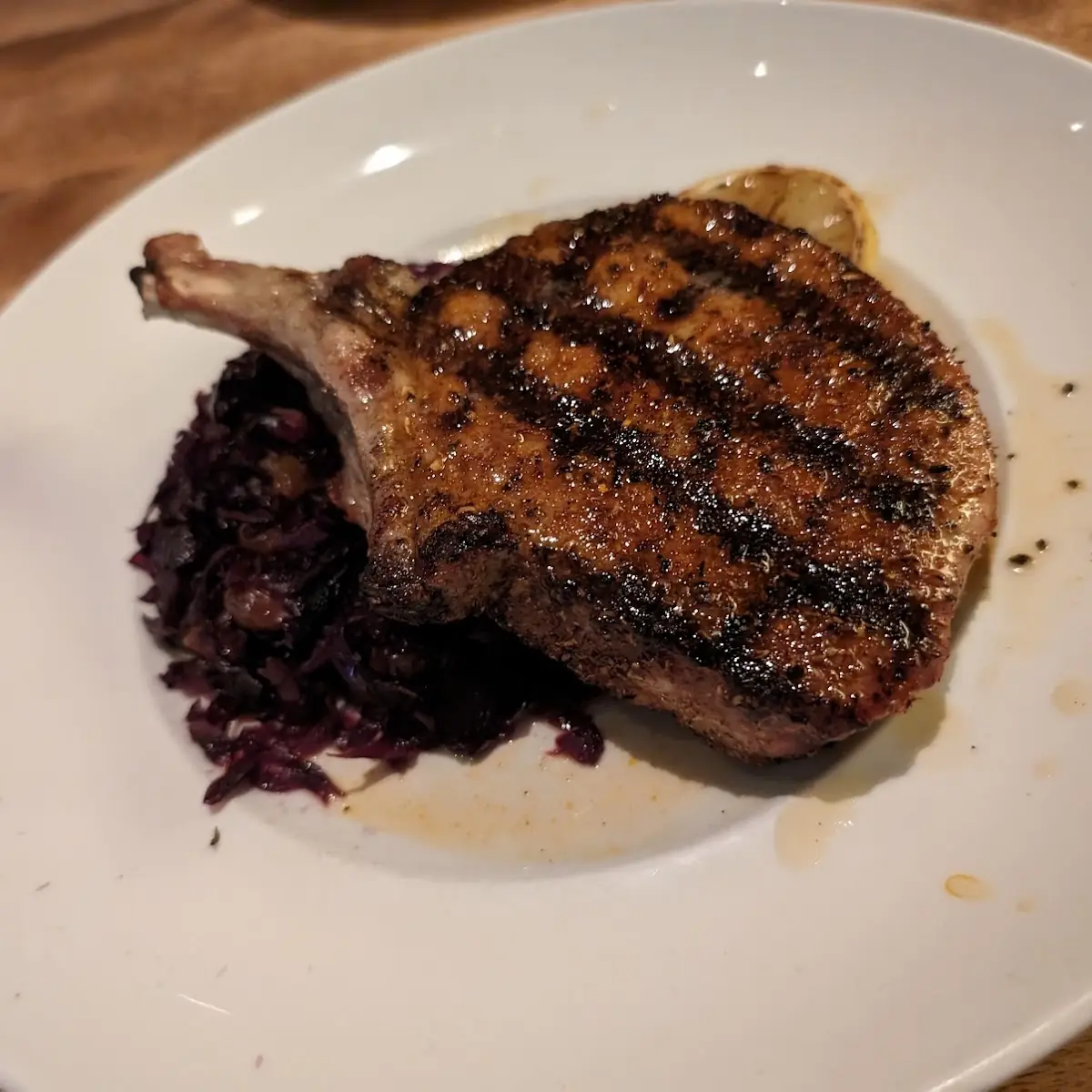 Wood-Grilled Dry-Rubbed Pork Chop