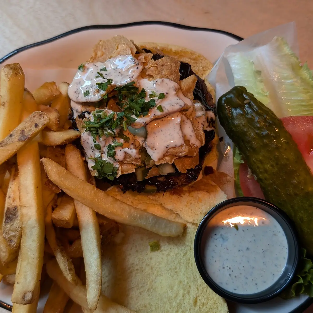 THE VEGAN FALAFEL BURGER