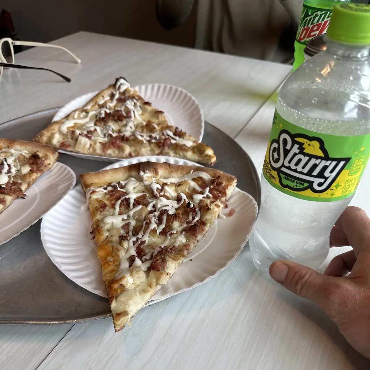 Detroit Style Chicken Bacon Ranch Pizza