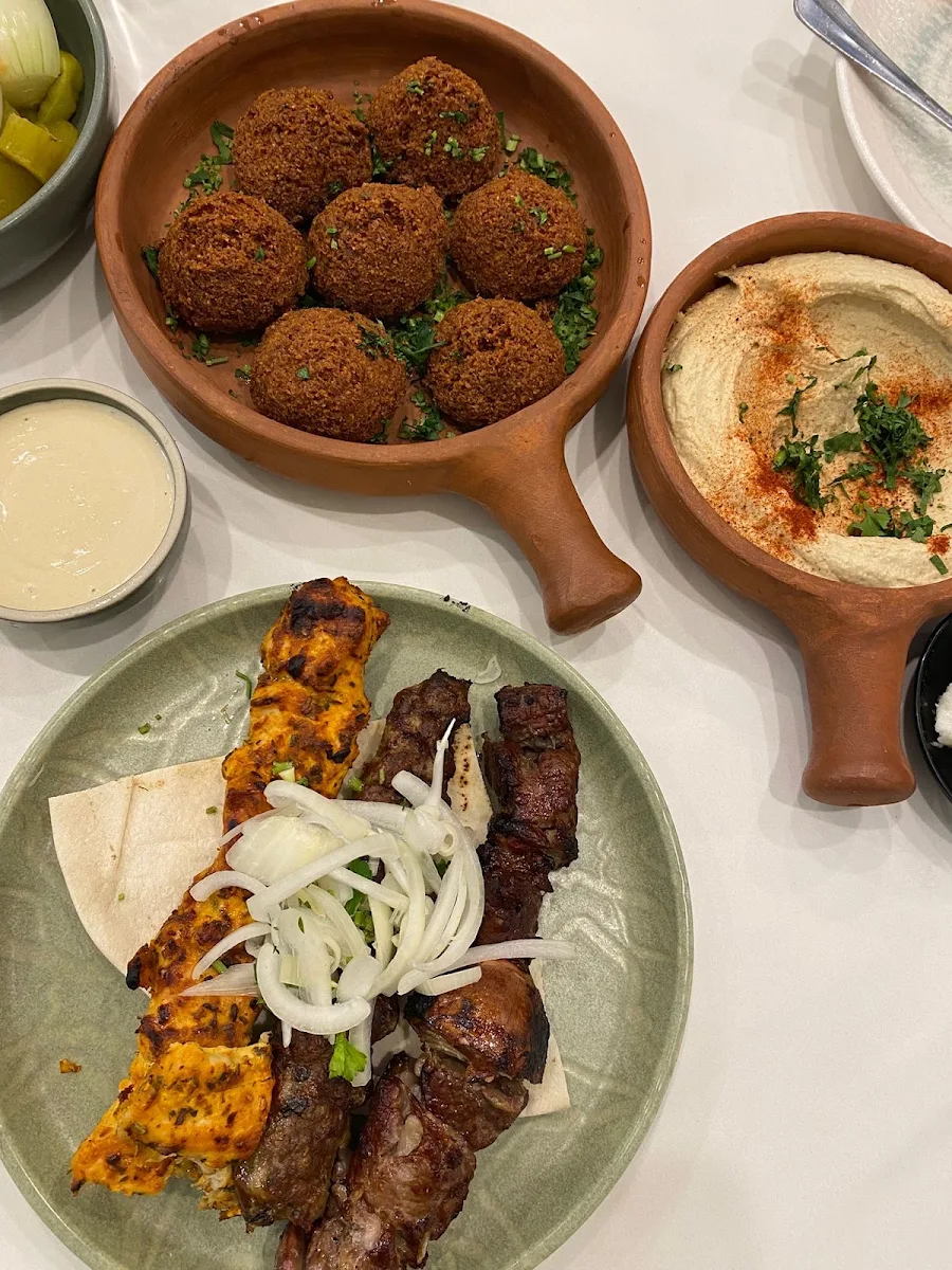 Mixed Plate Meat, Jasmin one lebanese restaurant brighton