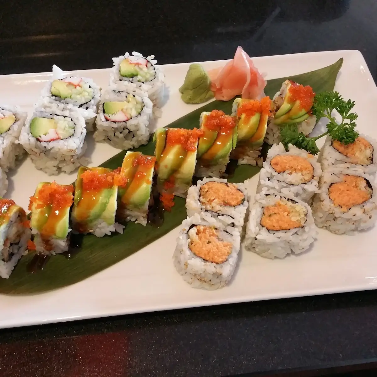 Dragon Roll California Roll Spicy Tuna Roll