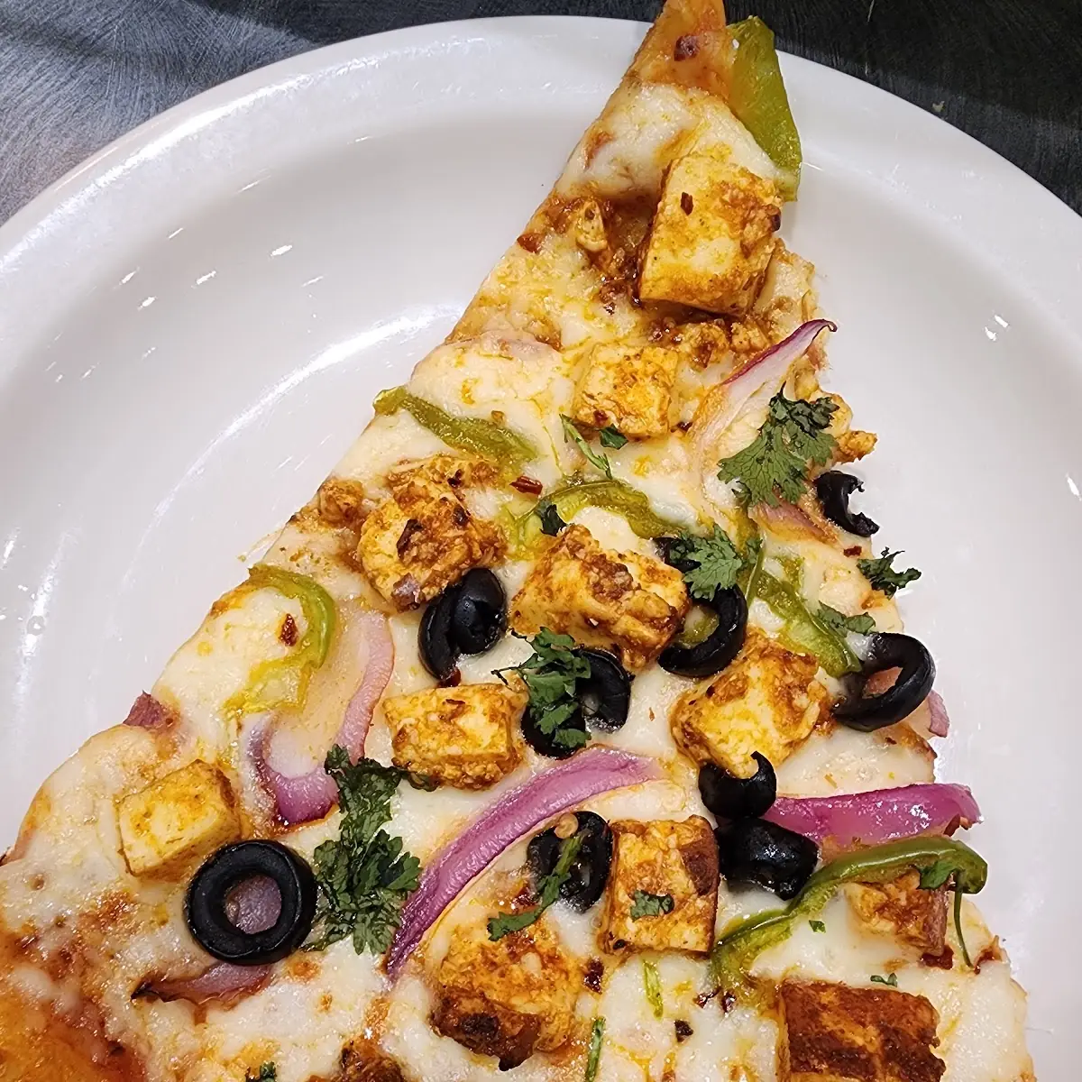 Paneer Tikka Masala Pizza