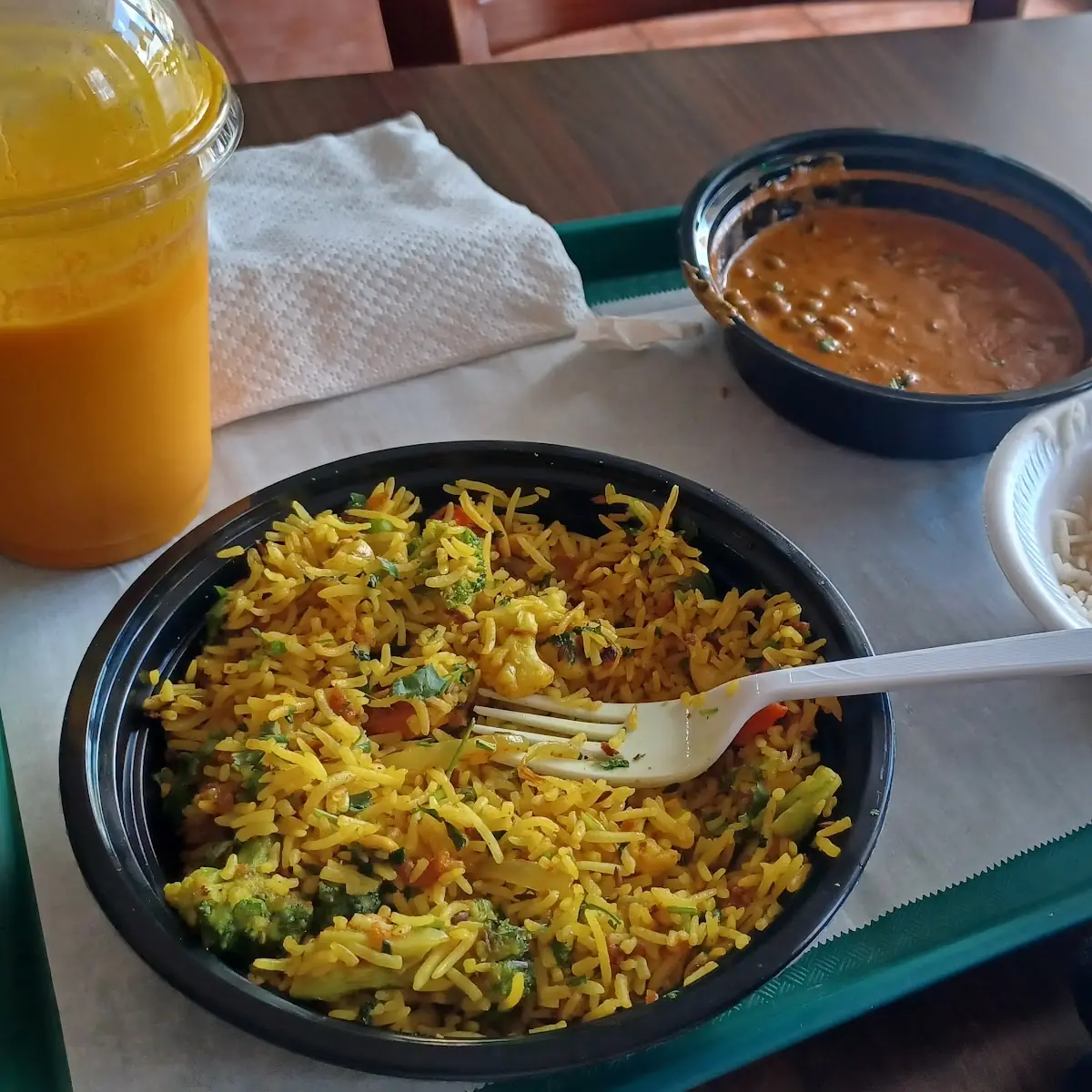 Mango Lassi Vegetable Biryani Methi Matar Malai
