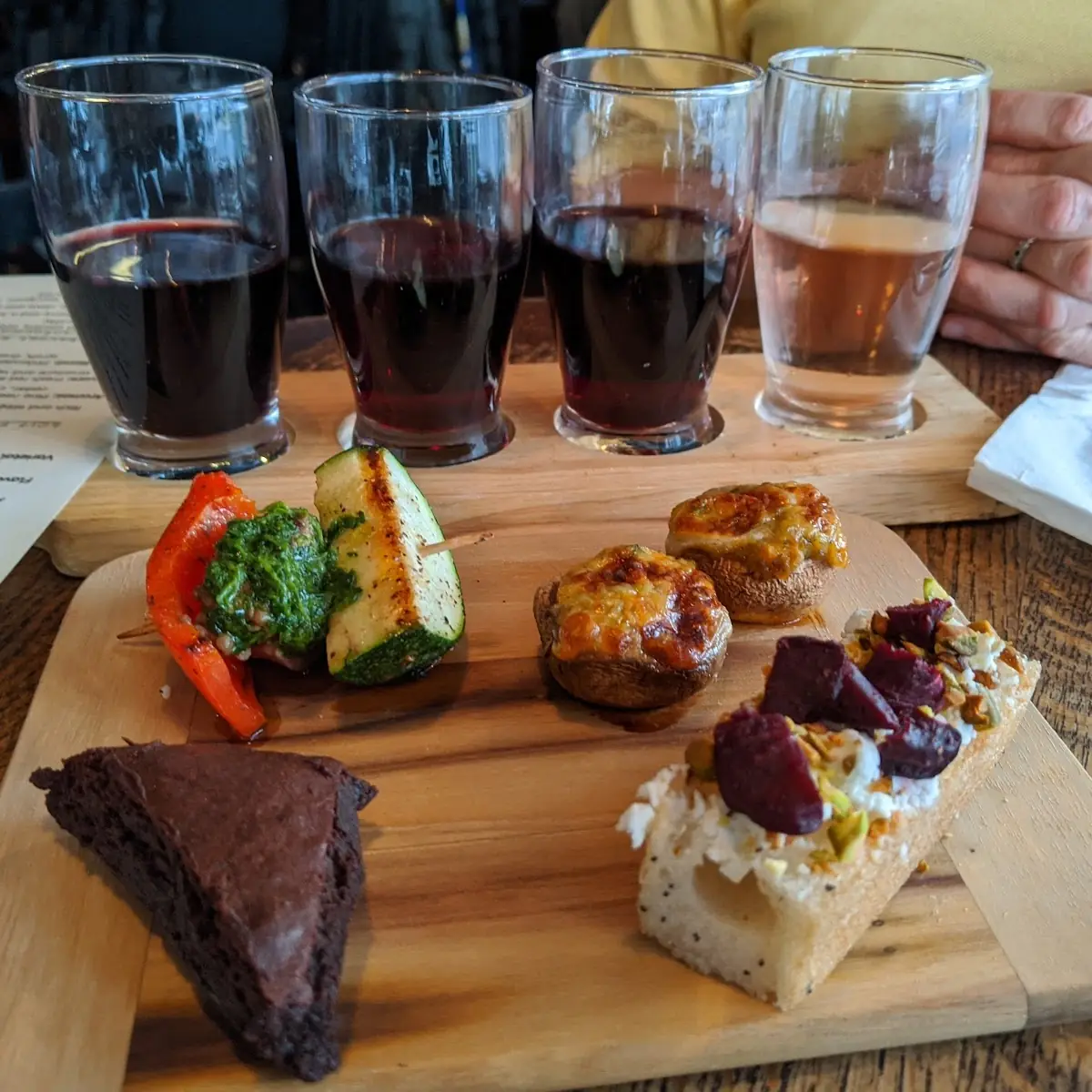Wine Fight and Charcuterie Plate