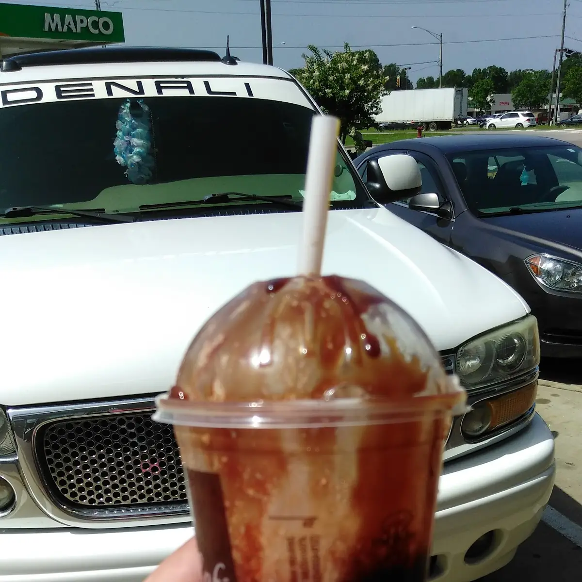 lg Mocha Frappe with Extra Chocolate Drizzle