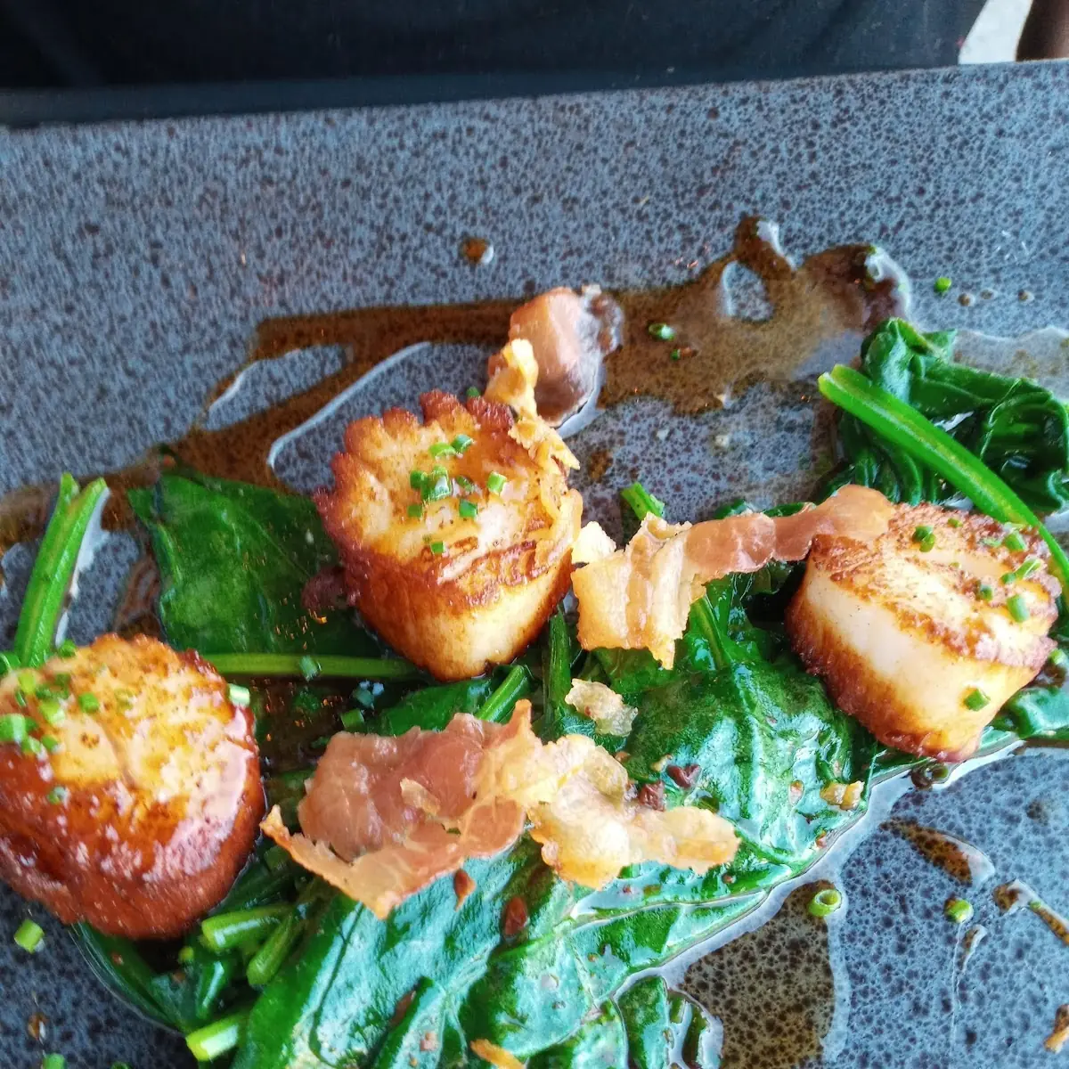 Scallops with Garlic Sauce